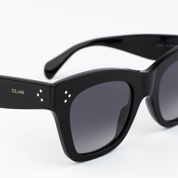 Celine 3 DOTS Women Sunglasses Black Grey Gradient CL4004IN 01D NEW AUTHENTIC - Picture 5 of 13